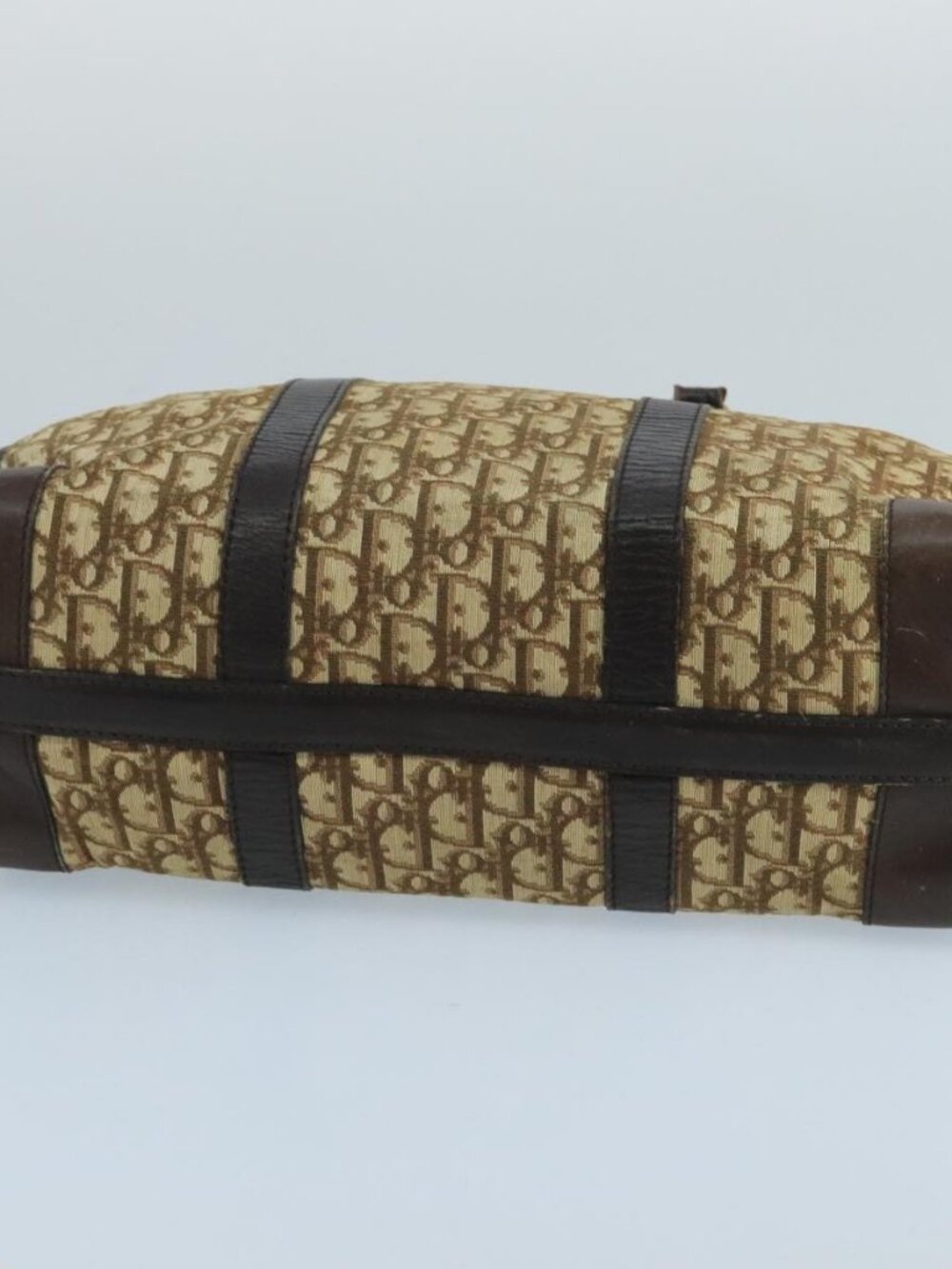 Christian Dior Trotter Canvas Boston Bag Brown Auth 105123 - Picture 6 of 16